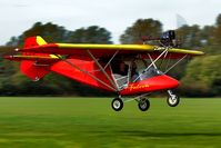G-CCZJ @ EGBR - Another microlight departure - by glider