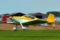 G-BZRV @ EGBR - Another hot landing - by glider