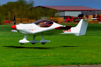 G-CENA @ EGBR - landing - by glider