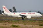 TS-IMQ @ LIRF - Tunisair A319 landing in FCO - by FerryPNL