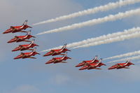 XX325 @ LMML - Red Arrows Team offered a spectacular show during the Malta International Air Show 2014.... - by Raymond Zammit