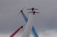 XX244 @ LMML - Red Arrows formation during Malta International Airshow 2014. - by Raymond Zammit