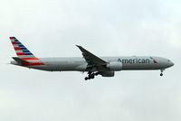 N721AN @ EGLL - Boeing 777-323ER [31546] (American Airlines) Home~G 19/04/2013. On approach 27L. - by Ray Barber