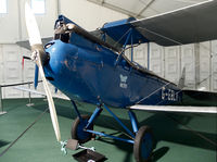 G-EBLV @ EGLF - On static display in a tent at FIA 2014, the oldest airworthy Moth. - by kenvidkid
