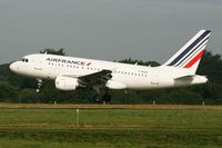 F-GUGA @ LFRB - Airbus A318-111, On final rwy 25L, Brest-Bretagne airport (LFRB-BES) - by Yves-Q