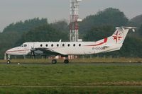 F-GOOB @ LFRB - Beech 1900C, Take off rwy 25L, Brest-Bretagne Airport (LFRB-BES) - by Yves-Q