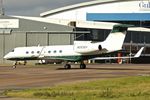 N253DV @ EGGW - Gulfstream Aerospace GV-SP (G550), c/n: 5257 at Luton - by Terry Fletcher