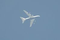 G-XLEF @ EGFH - British Airways A380 flying east at 31000 feet over the airport. - by Roger Winser