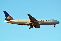 N79011 @ EGLL - Boeing 777-224ER [29859] (United Airlines) Home~G 03/08/2014. On approach 27L. - by Ray Barber
