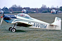 G-AWBM @ EGTH - Druine D.31 Turbulent [PFA 1647] Old Warden~G 12/07/1981. From a slide. - by Ray Barber