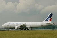 F-GFKH @ LFPG - Airbus A320-211, Reverse thrust landing Rwy 26L, Roissy Charles De Gaulle Airport (LFPG-CDG) - by Yves-Q