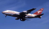 VH-EAB @ YSSY - Qantas Boeing 747-38SP taking off from Sydney Airport - by Peter Lea