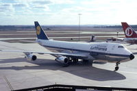 D-ABYL @ YMML - Lufthansa Boeing 747-230B at Melbourne Airport in 1983 - by Peter Lea