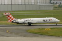 EI-EXB @ LFBO - Boeing 717-2BL, Landing Rwy 14R, Toulouse Blagnac Airport (LFBO-TLS) - by Yves-Q