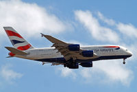 G-XLED @ EGLL - Airbus A380-841 [144] (British Airways) Home~G 15/07/2014. On approach 27L. - by Ray Barber