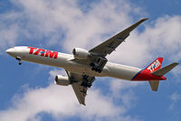 PT-MUD @ EGLL - Boeing 777-32WER [37667] (TAM Brasil) Home~G 05/06/2014. On approach 27R. - by Ray Barber