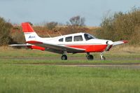 G-WARO @ EGFH - Visiting Piper Warrior operated by Aeros at Gloucestershire Airport.. - by Roger Winser