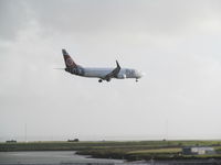 DQ-FJM @ NZAA - On short finals on very windy day hence slight fuzzy photo - by magnaman
