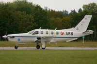 99 @ LFRN - Socata TBM-700, Taxiing before take off, Rennes-St Jacques airport (LFRN-RNS) Air show 2014 - by Yves-Q