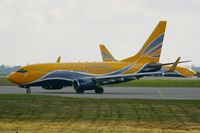 F-GZTC @ LFRB - Boeing 737-73V, Taxiing to holding point rwy 07R, Brest-Bretagne airport (LFRB-BES) - by Yves-Q