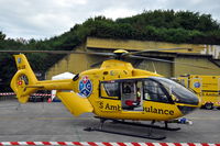 HB-ZJE @ LSMP - Eurocopter EC-135P-1 ambulance helicopter at Payerne Air Base, Switzerland - by Henk van Capelle