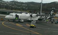 ZK-MVE @ NZWN - Taken out of window of ZK-OXC whilst taxying to stand - by magnaman