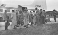 G-AIVL - Pre-1950 photo, as per Wikipedia 15 April 1950: G-AIVL Vigilant of British European Airways was badly damaged by a bomb that detonated in the rear toilet compartment, but managed to safely land back at Northolt.. - by unknown (my grandparents in the photo!)