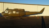 67-17174 @ KGEU - Restored at Glendale Az. Airport. By Light Horse Legacy. Destined to become Take Me Home Huey project of Light Horse Legacy and Art by Maloney.  50th Viet Nam commemoration project. more pics on Light Horse Legacy on Facebook and webpage - by Dave Barron
