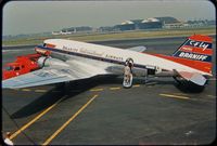 N61350 @ KMDW - Braniff DC-3 (N61350) At Chicago Midway around 1955. - by Bill Poturica