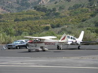 N5804Z @ SZP - 1963 Piper PA-22-108 COLT, Lycoming O-235 108 Hp, taxi to Rwy 22 - by Doug Robertson