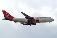 G-VROC @ EGLL - Boeing 747-41R [32746] (Virgin Atlantic) Home~G 09/08/2014. On approach 27L. - by Ray Barber