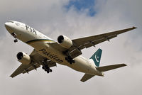 AP-BGJ @ EGLL - Boeing 777-240ER [33775] (Pakistan International Airlines) Home~G 16/08/2014. On approach 27R. - by Ray Barber