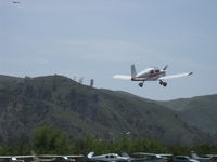 N9490L @ SZP - 1971 American Aviation AA-1A TRAINER, Lycoming O-235 108 Hp, takeoff climb Rwy 22 - by Doug Robertson