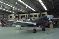 VH-KTI @ YTYA - Curtiss P-40N Warhawk parked in a hangar at Tyabb airport, Victoria, Australia. - by Henk van Capelle