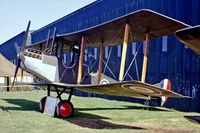 BAPC041 @ EGDX - Royal Aircraft Factory BE.2b replica [Unknown} St Athan~G 20/09/1975. From a slide. - by Ray Barber