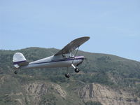 N3157N @ SZP - 1947 Cessna 120, Continental C85-12 85 Hp, lady owned, flown, takeoff climb Rwy 22 - by Doug Robertson