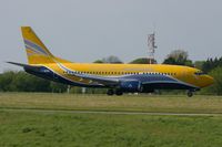 F-GZTA @ LFRB - Boeing 737-33VQC, Taxiing to holding point rwy 25L, Brest-Bretagne airport (LFRB-BES) - by Yves-Q