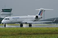 F-GRZL @ LFRB - Bombardier CRJ-700, Taxiing to holding point rwy 25L, Brest-Bretagne airport (LFRB-BES) - by Yves-Q