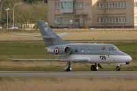 129 @ LFRJ - Dassault Falcon 10 MER, Taxiing after landing rwy 26, Landivisiau Naval Air Base (LFRJ) - by Yves-Q