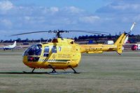 G-EYNL @ EGSU - Bolkow Bo.105DBS-5 [S-382] (East Anglian Air Ambulance) Duxford~G 23/09/2003 - by Ray Barber
