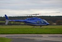 G-TEGS @ EGTF - Bell Jet Ranger III at Fairoaks. Ex C-FLZN - by moxy