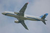 4K-AZ83 @ LFPG - Azerbaijan Airlines Airbus A320-214, Take off rwy 27L, Roissy Charles De Gaulle airport (LFPG-CDG) - by Yves-Q