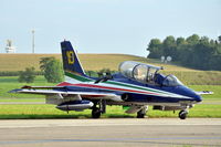 MM54514 @ LSMP - Aermacchi MB339A/PAN #10 of Frecce Tricolori parked at Payerne Air Base, Switzerland (AIR14). - by Henk van Capelle