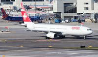 HB-JHE @ MIA - Swiss A330 - by Florida Metal
