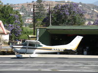 N3376E @ SZP - 1982 Cessna 182R SKYLANE, Lycoming O-470-U 230 Hp, taxi  - by Doug Robertson