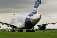 F-WWDD @ LFPB - Airbus A380-861, Push back, Paris-Le Bourget (LFPB-LBG) Air Show 2013 - by Yves-Q