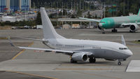N834BA @ KPAE - Lining up on 16R for departure. - by Woodys Aeroimages