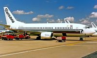 PH-HVG @ EHAM - Boeing 737-3K2 [23412] (Transavia Airlines) Amsterdam-Schiphol~PH 11/06/1986. From a slide. - by Ray Barber