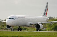 F-GTAH @ LFRB - Airbus A321-211, Holding point rwy 25L, Brest-Bretagne airport (LFRB-BES) - by Yves-Q