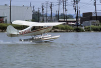 N2450E @ 2N7 - 1946 Aeronca S7CCM N2450E, taking off, Little Ferry Sea Plane Base, 1972. Got my seaplane rating in this. - by Mike Boland